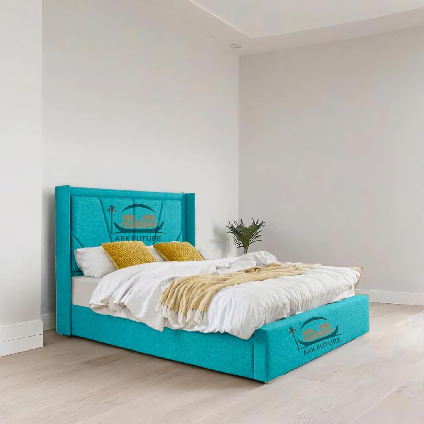 Eleganza Harry Upholstered Bed Frame – Chic, Minimalist Design