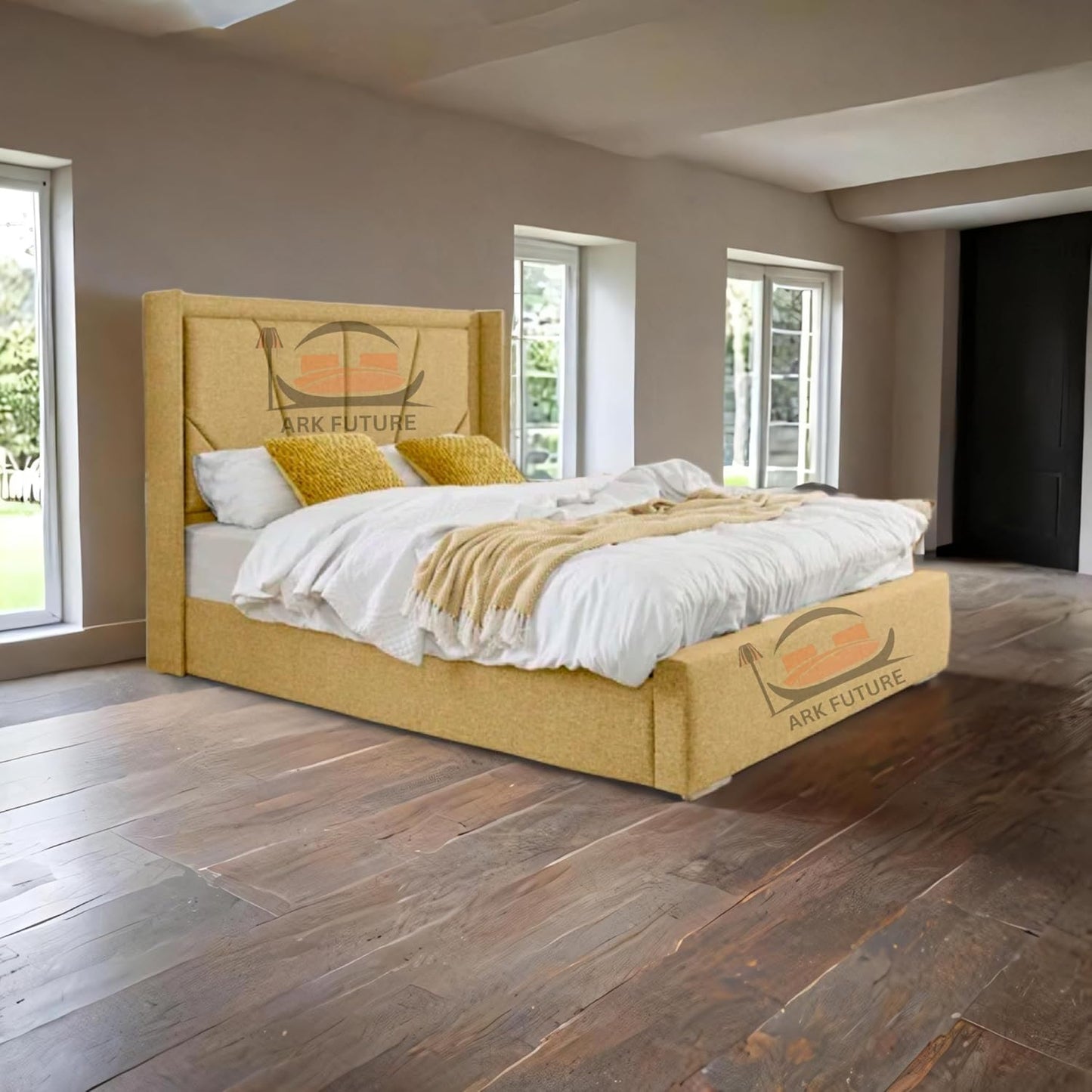 Eleganza Harry Upholstered Bed Frame – Chic, Minimalist Design