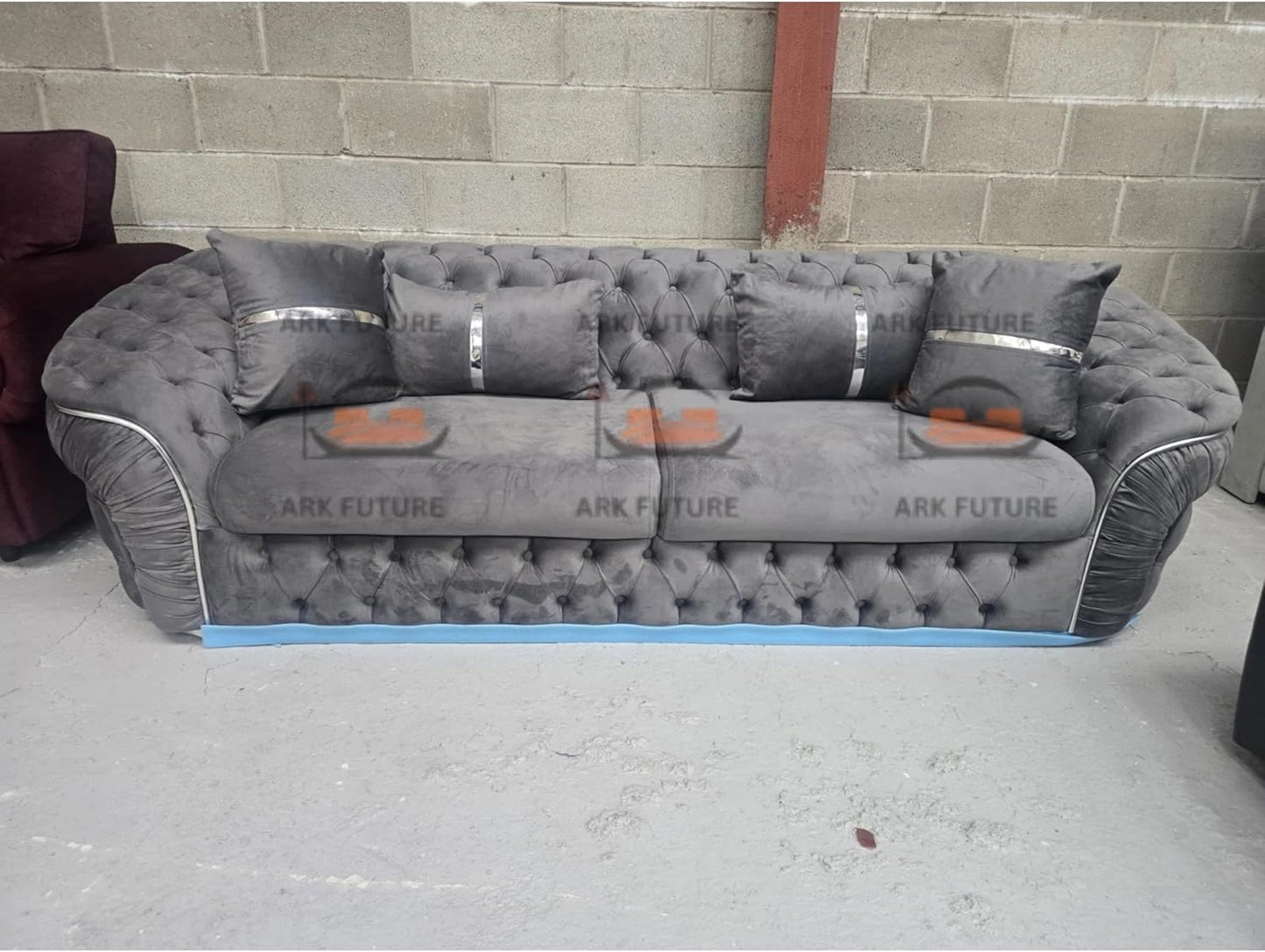 Harper 3 Seater Sofa in Plush Velvet Fabric