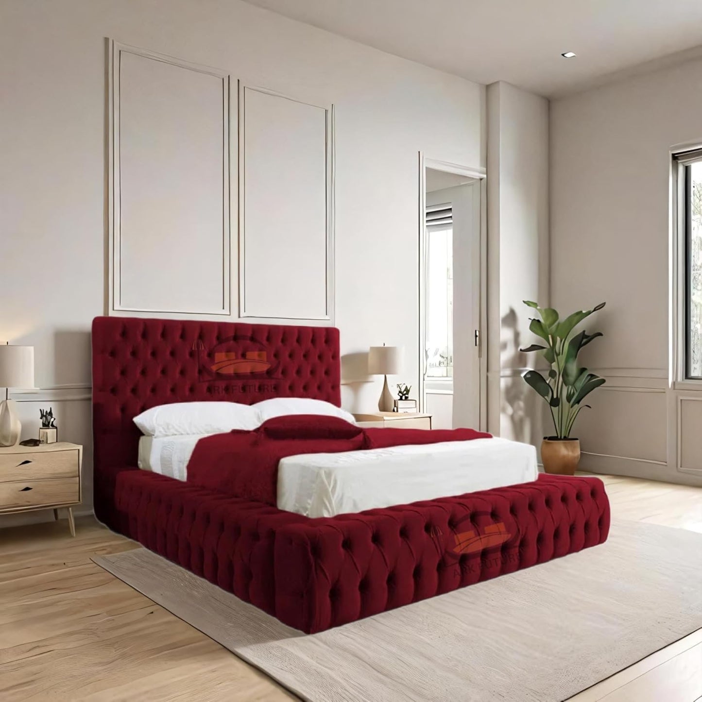 Celeste Upholstered Ottoman Bed Frame with Storage