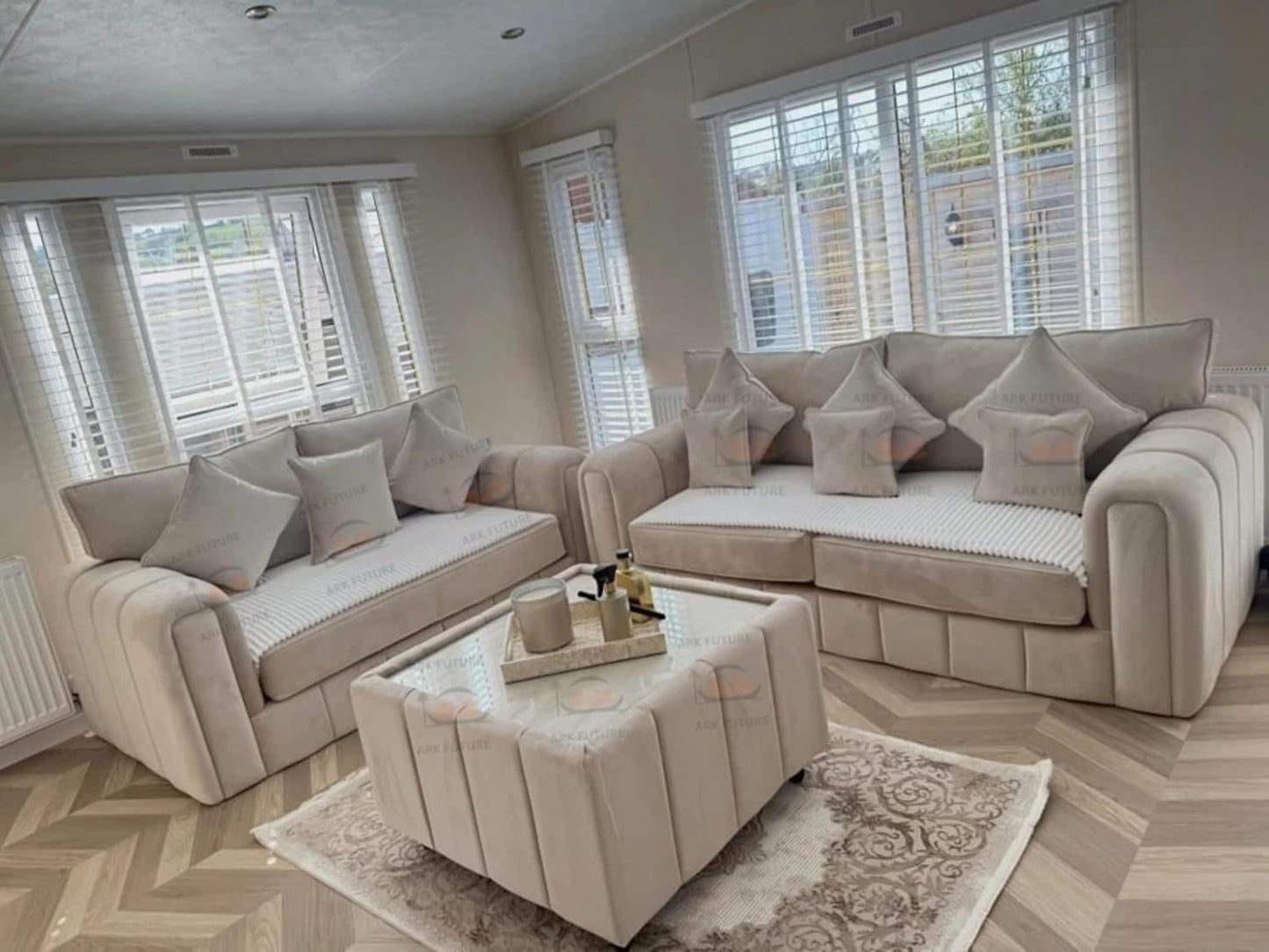 Paris 3 Plus 2 Seater Sofa Set with Coffee Table