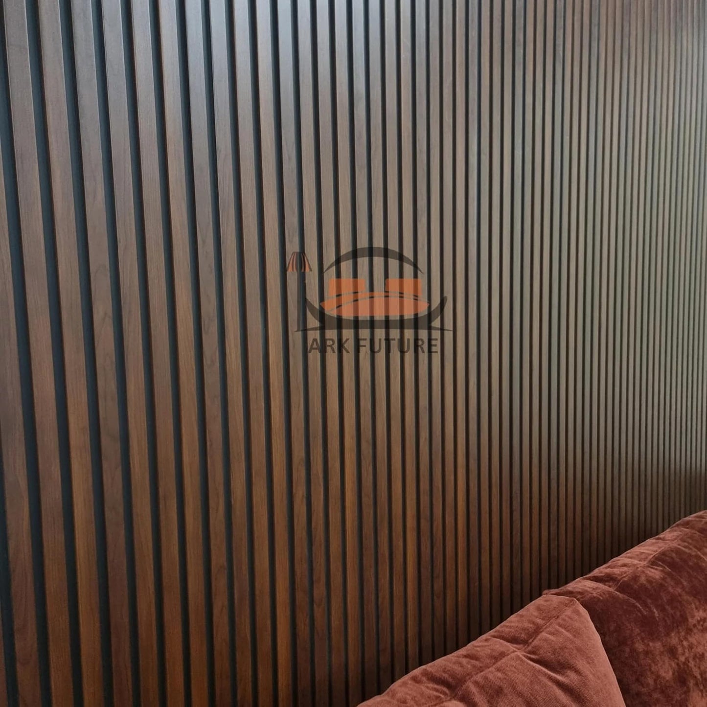 Wood Effect Slatted Acoustic Wall Panels – Set of 14