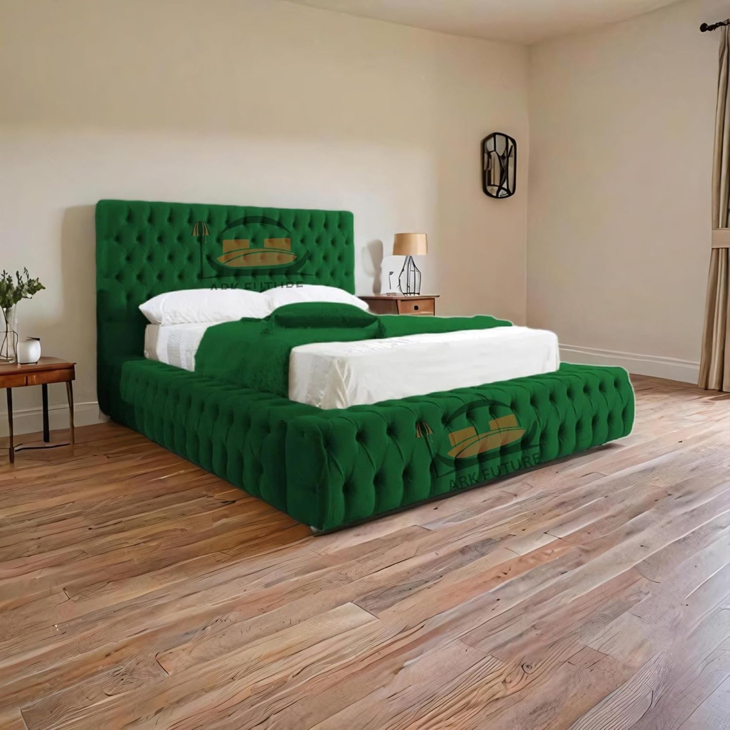 Celeste Upholstered Ottoman Bed Frame with Storage