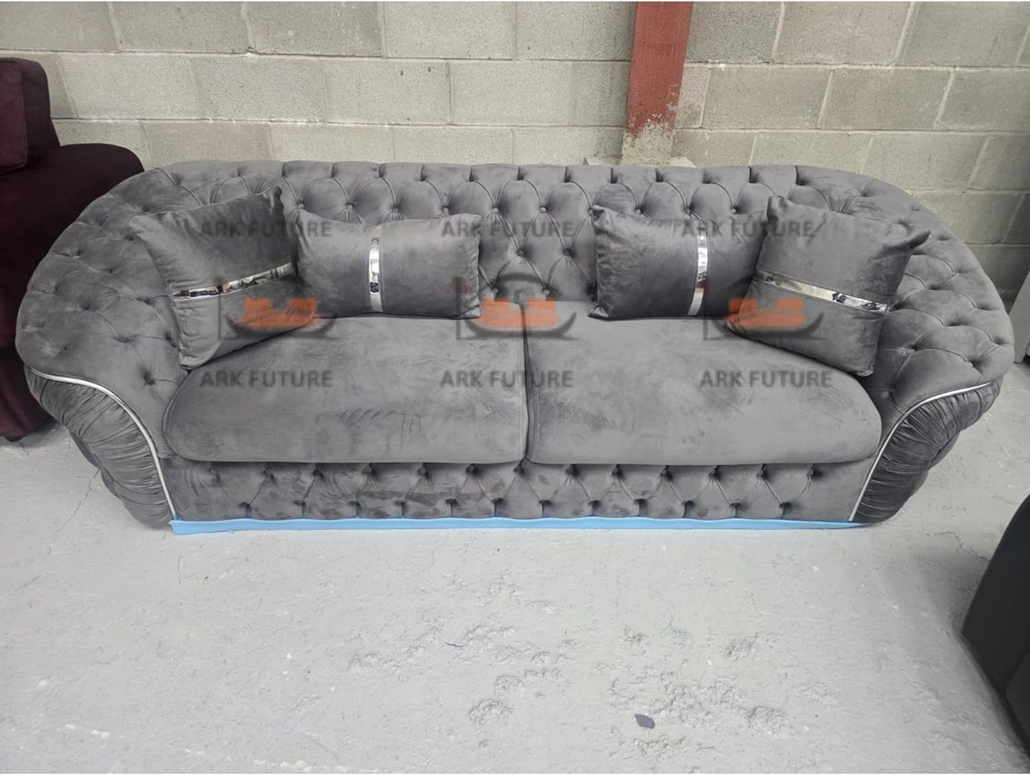 Harper 3 Seater Sofa in Plush Velvet Fabric