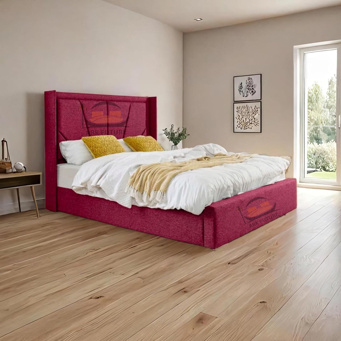Eleganza Harry Upholstered Bed Frame – Chic, Minimalist Design