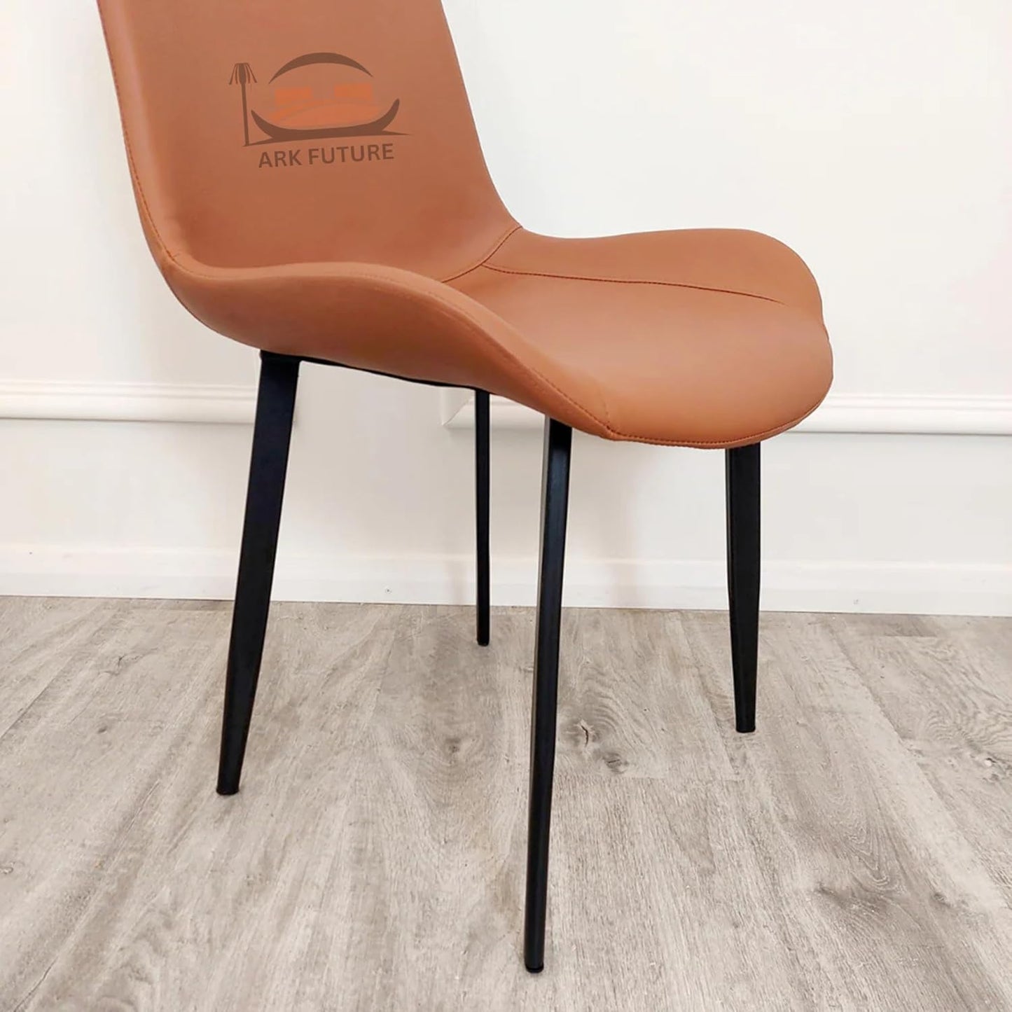 Flora Faux Leather Dining Chairs – Set of 4, Modern Design & Sturdy Legs