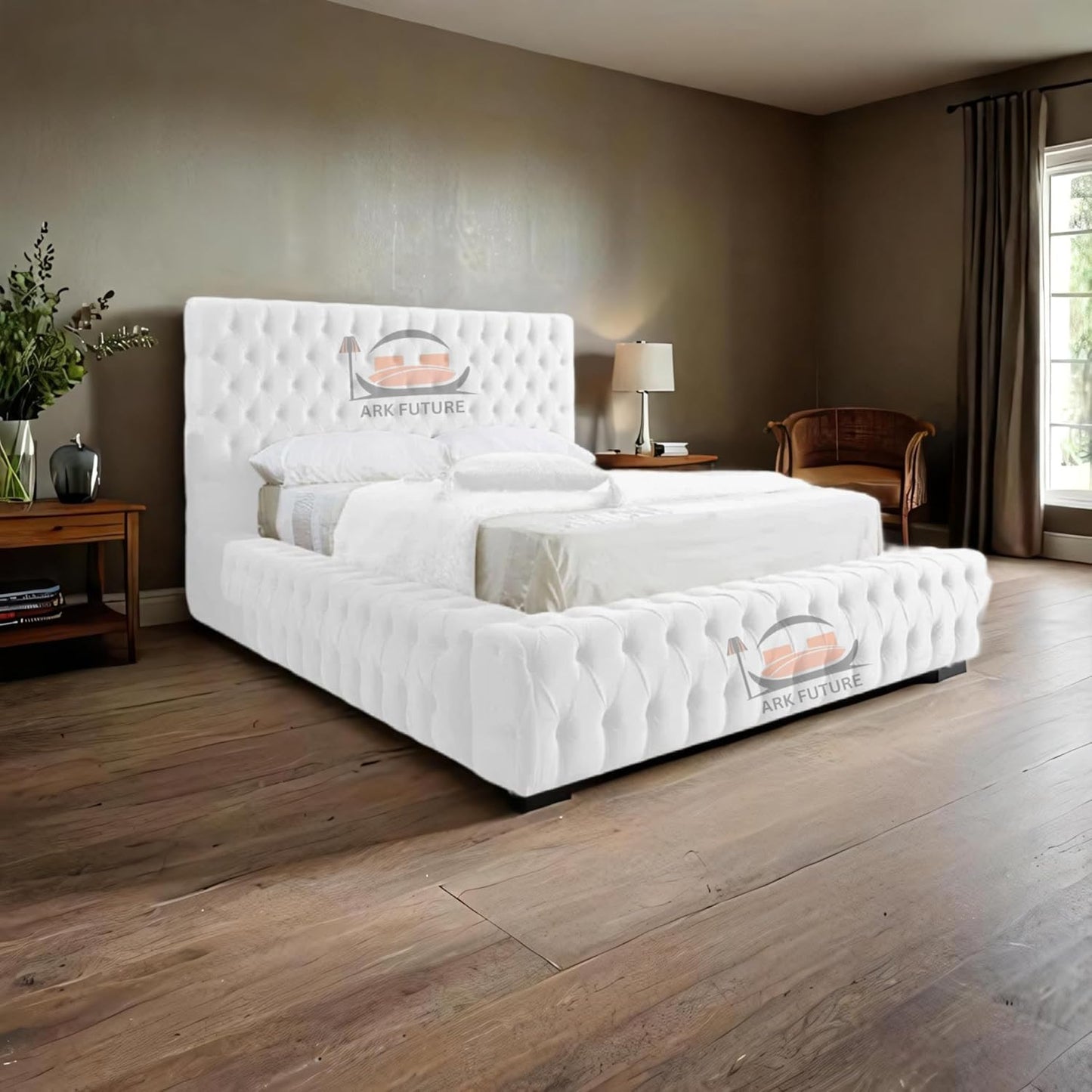 Celeste Upholstered Ottoman Bed Frame with Storage