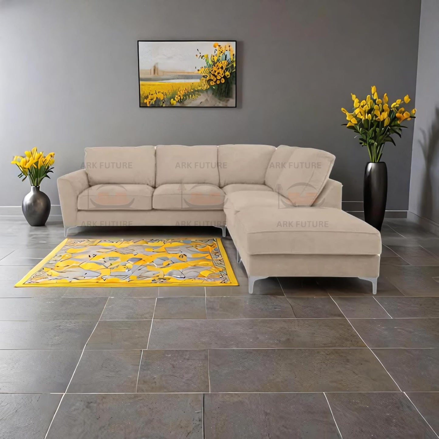 Sovereign Classic Fabric Corner Sofa – Modern L-Shaped Couch