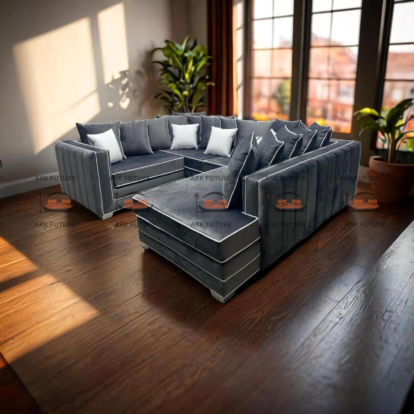 Bespoke U-Shape Single Arm Sofa, Modern Sectional Couch