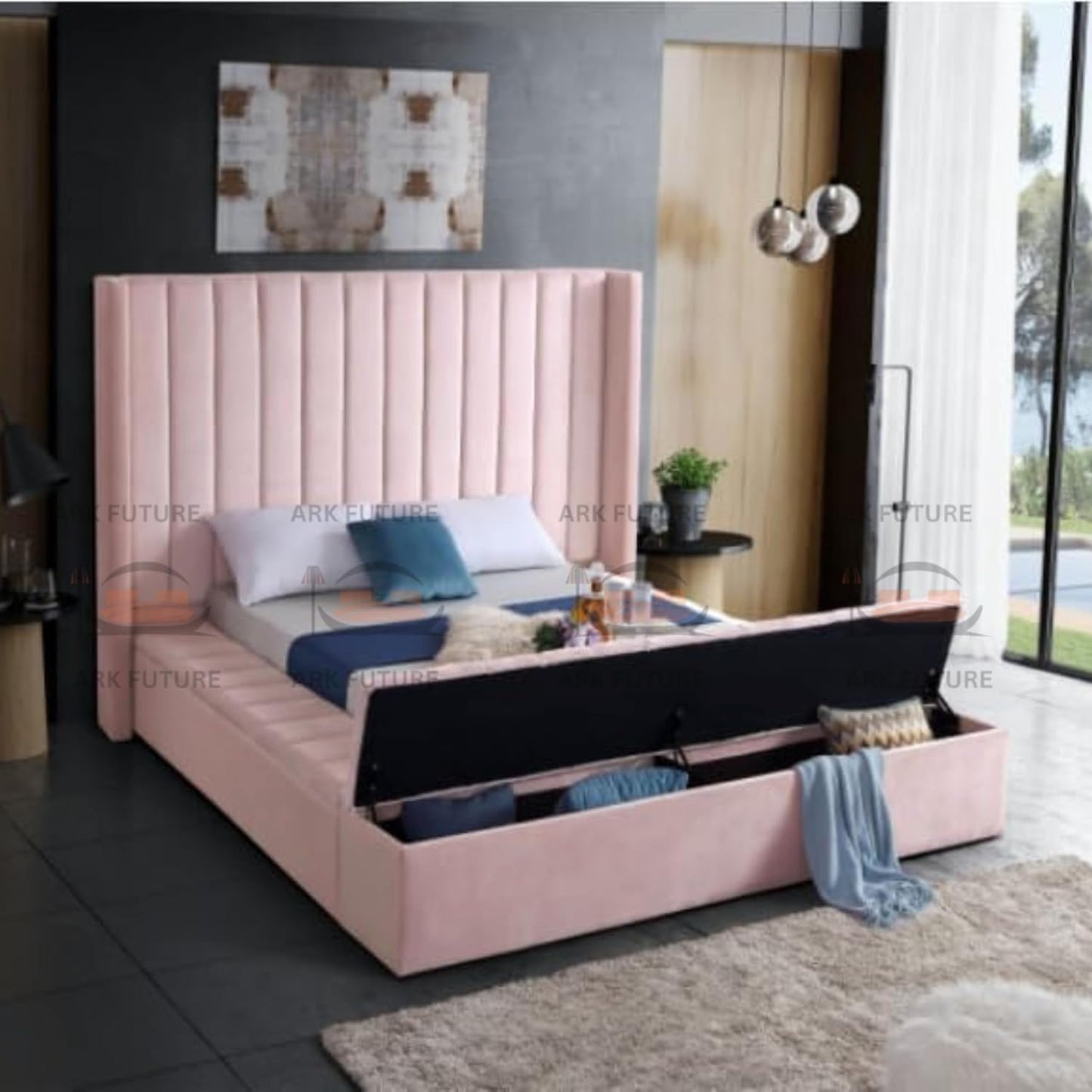Ariana Luxury Modern Bed – Stylish Design, Sturdy Build, Comfortable Support