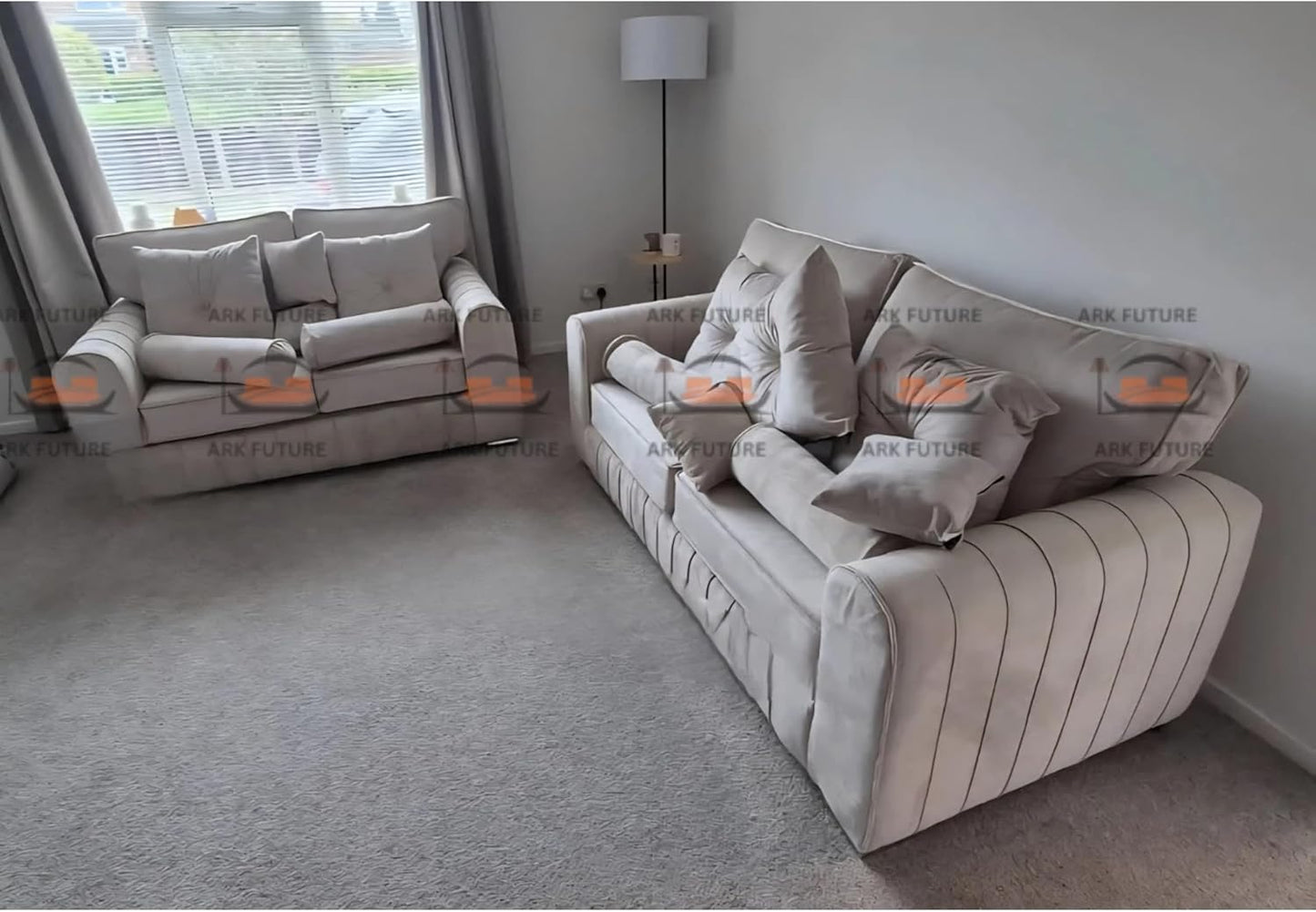 Genius Luxury 3 plus 2 Plush velvet Sofa