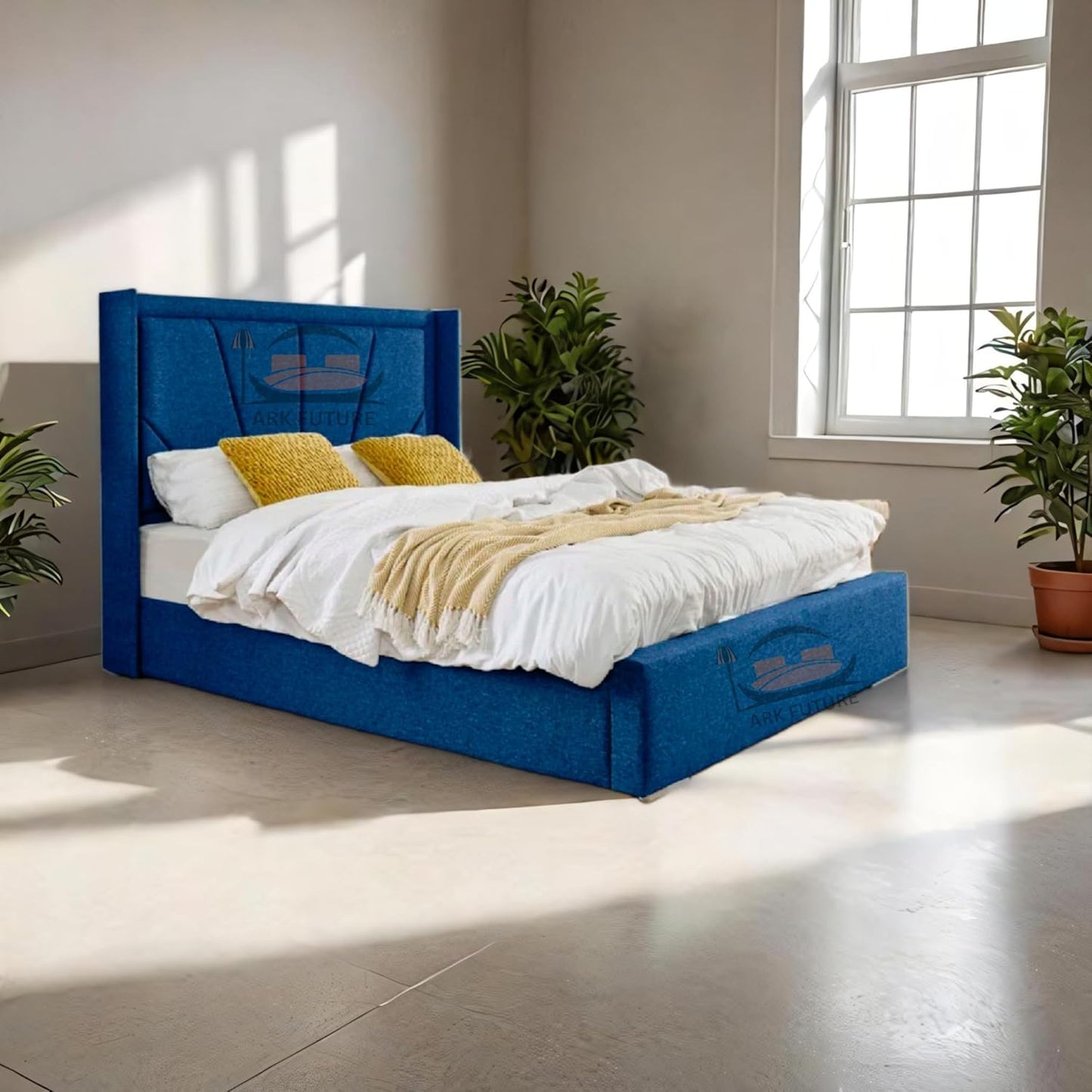 Eleganza Harry Upholstered Bed Frame – Chic, Minimalist Design