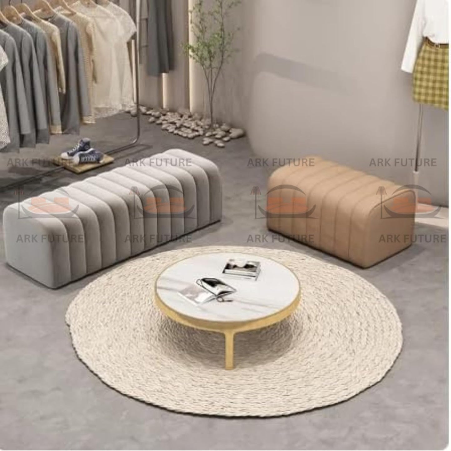 Nordic Velvet Upholstered Ottoman Bench – Stylish Modern Design, & Plush Velvet Fabric