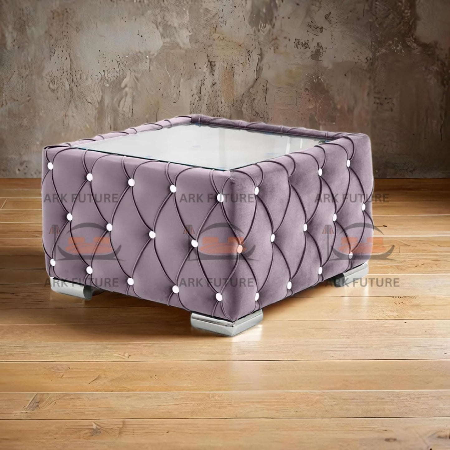 Verona Plush Velvet Square Footstool β Stylish & Comfortable