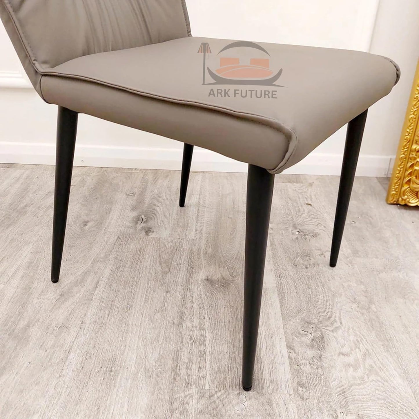 Flora Faux Leather Dining Chairs – Set of 4, Modern Design & Sturdy Legs