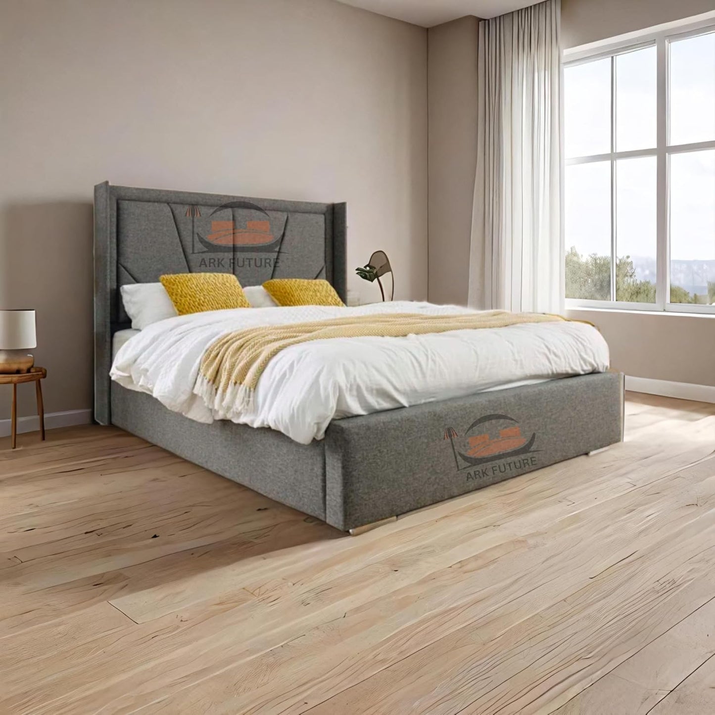 Eleganza Harry Upholstered Bed Frame – Chic, Minimalist Design
