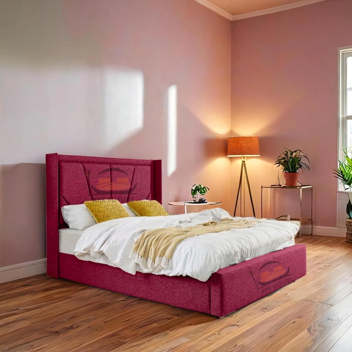 Eleganza Harry Upholstered Bed Frame – Chic, Minimalist Design