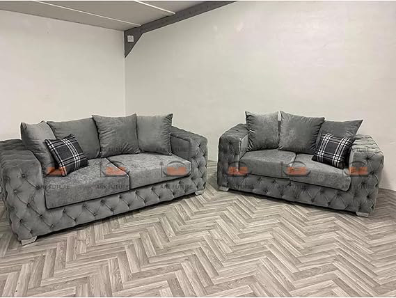 Kington 3 plus 2 Seater Plush Velvet Sofa