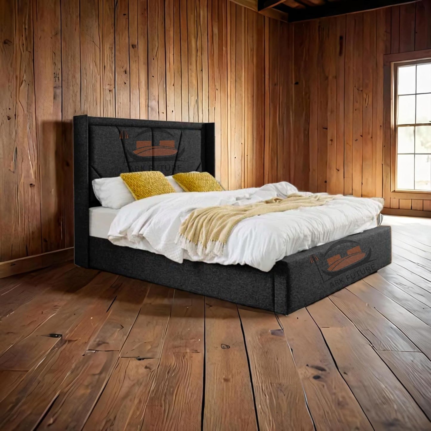 Eleganza Harry Upholstered Bed Frame – Chic, Minimalist Design