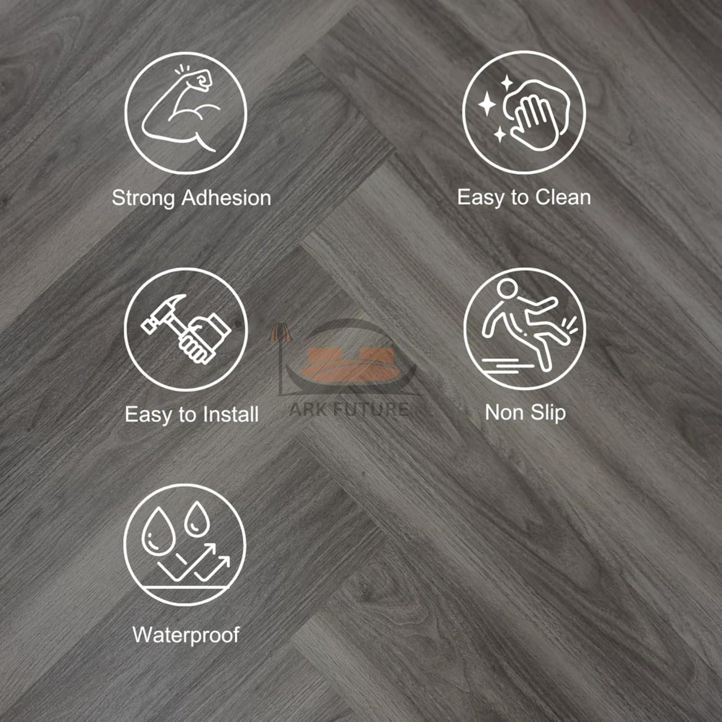 Self-Adhesive Wood Effect Vinyl Flooring β Durable, Easy Install, Water-Resistant (36 Planks)