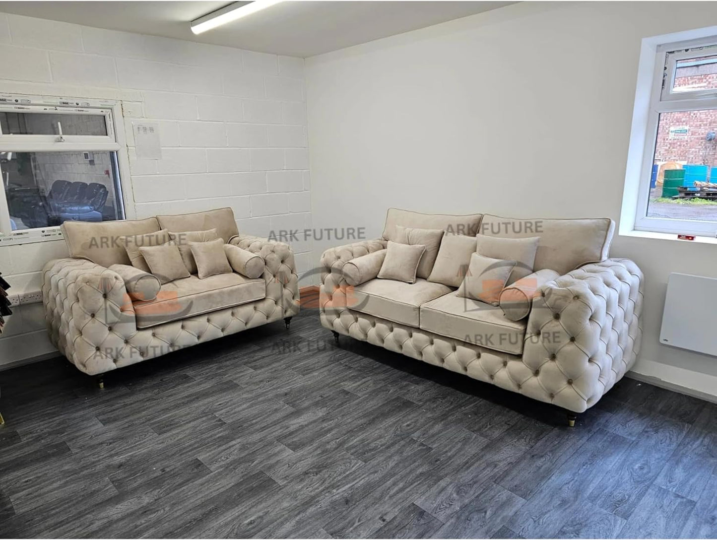 Royale Ashton Chesterfield 3+2 Seater Sofa Set in Plush Velvet