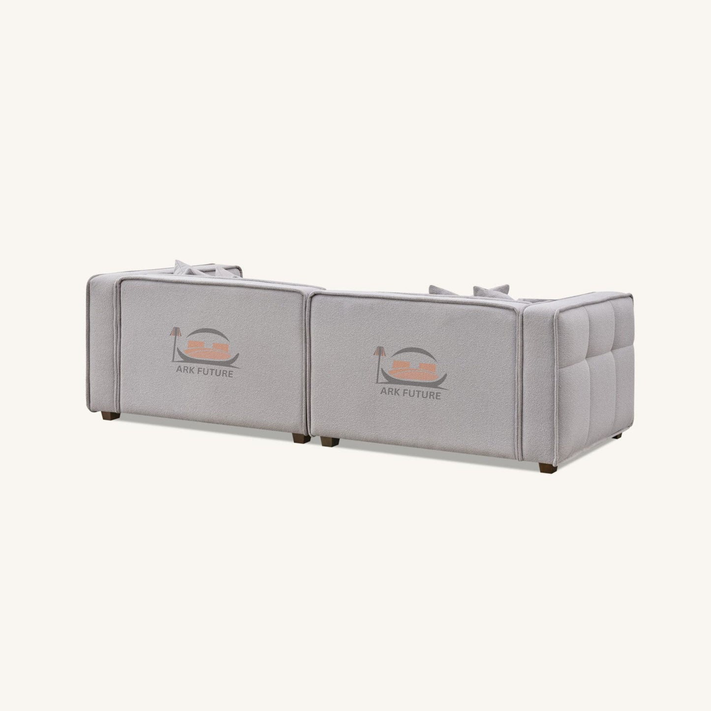 Murray Modular Sofa Set in Putty Boucle with Removable Cushions