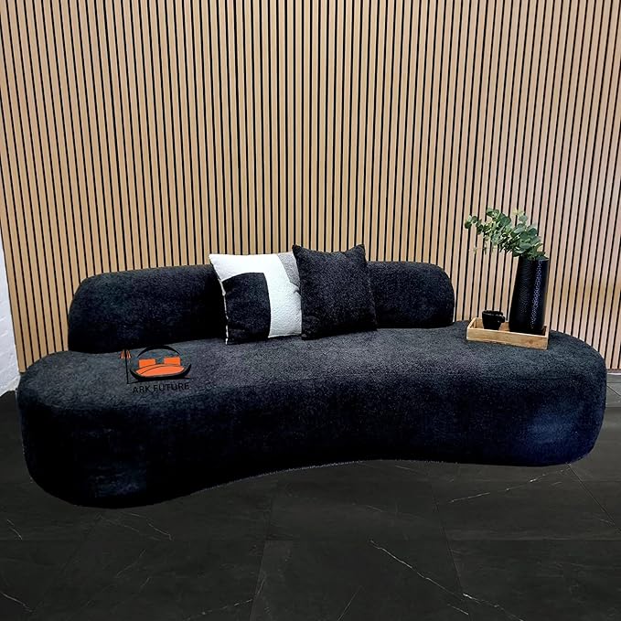 Miami Curved 3-Seater Boucle Sofa – Modern L Shape Sofa