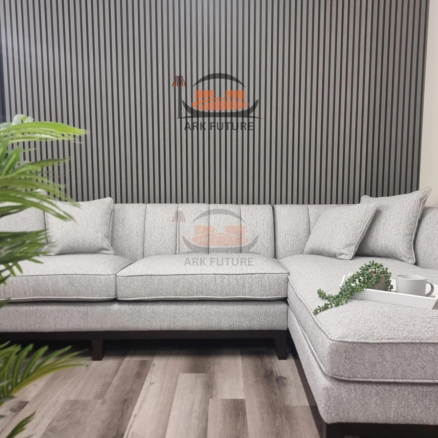 Wood Effect Slatted Acoustic Wall Panels – Set of 14