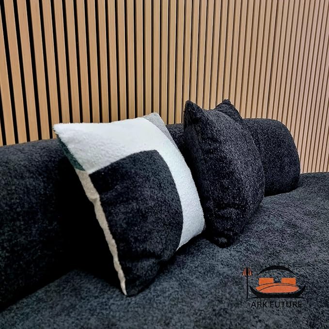 Miami Curved 3-Seater Boucle Sofa – Modern L Shape Sofa