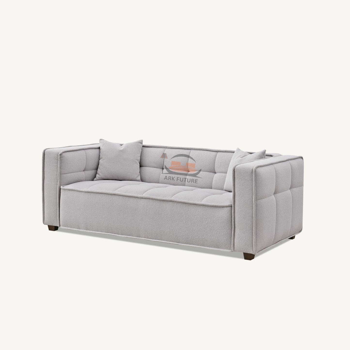 Murray Modular Sofa Set in Putty Boucle with Removable Cushions
