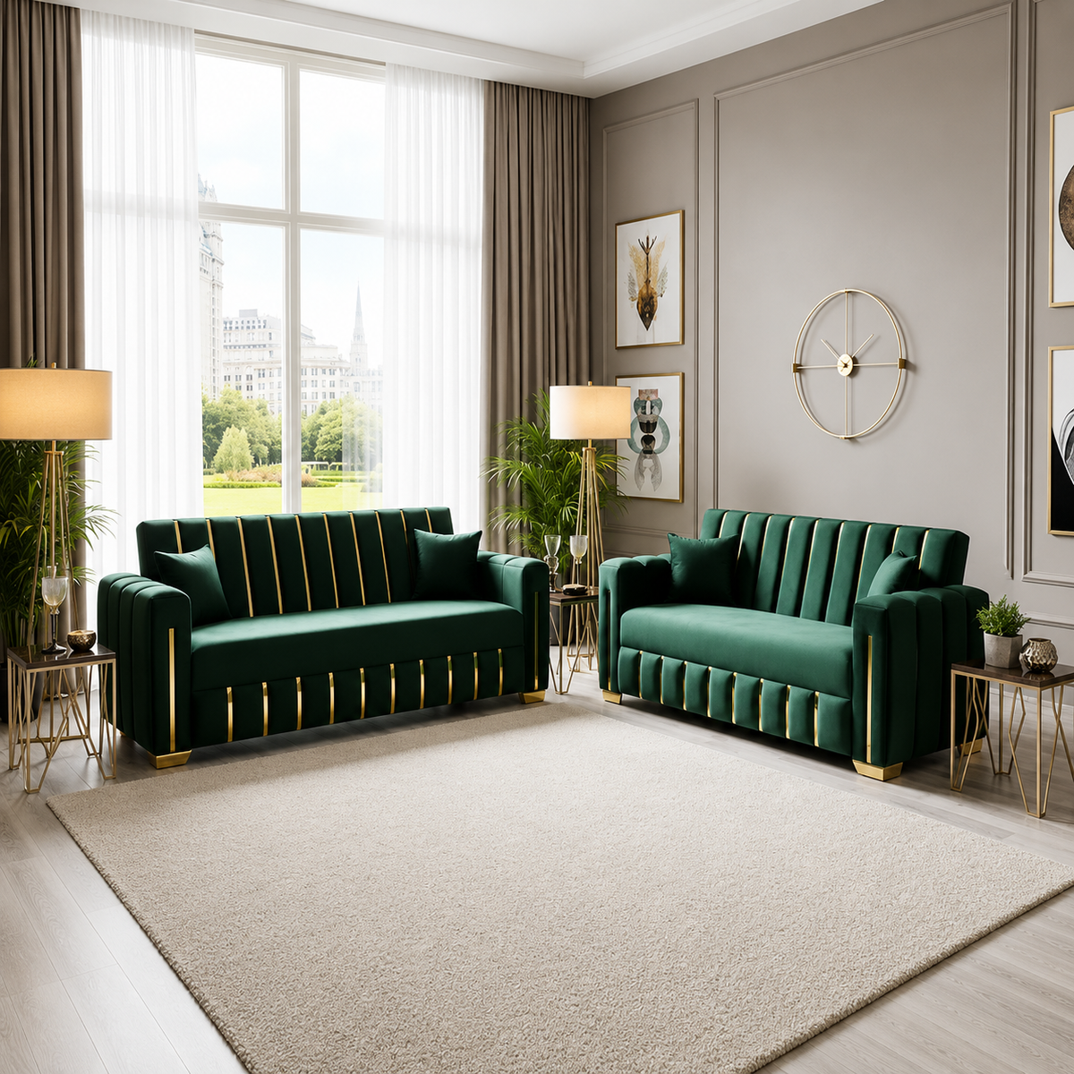 Meghan Modern Lounge 3 And 2 Seater Sofas In Plush Velvet Fabric