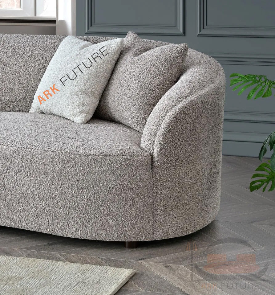 Aluxo Beautiful and comfortable Nolita Boucle Teddy Sofa and Accent Chair
