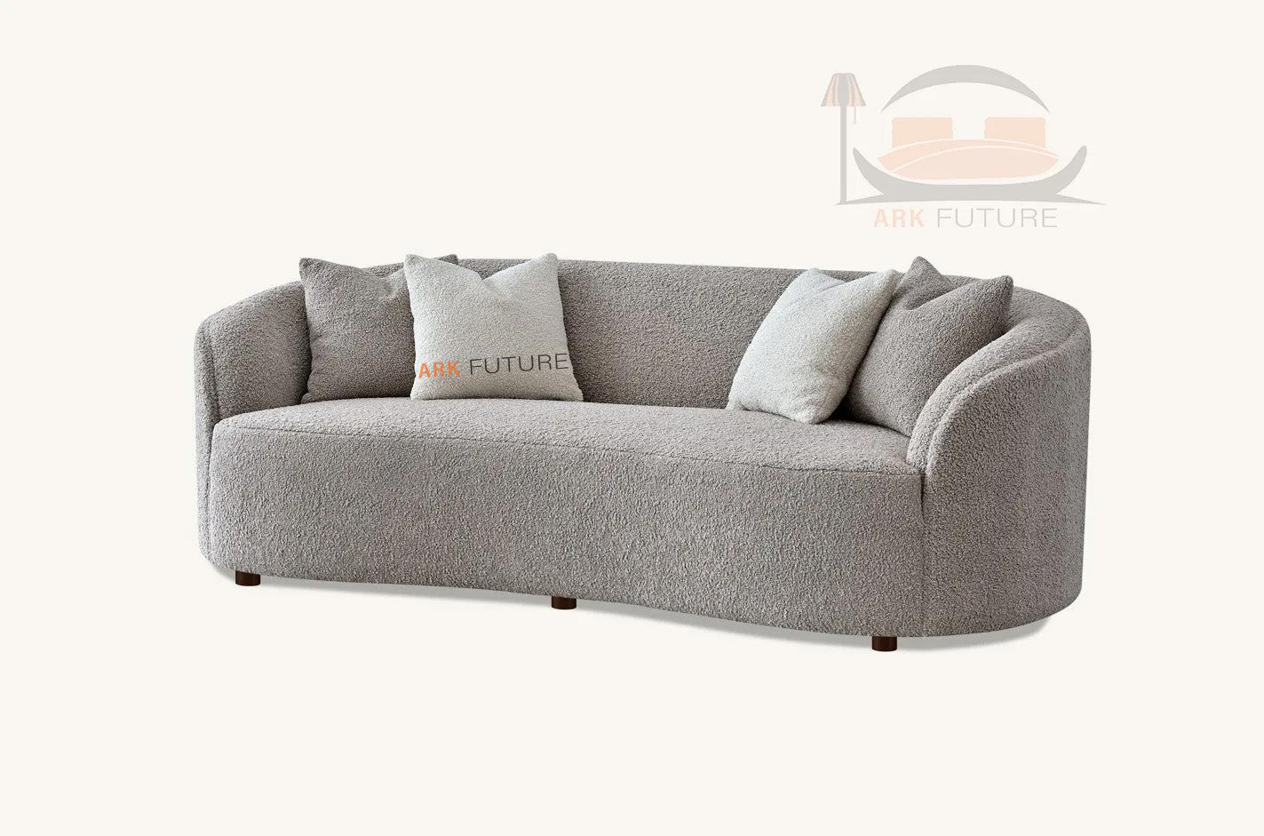 Aluxo Beautiful and comfortable Nolita Boucle Teddy Sofa and Accent Chair