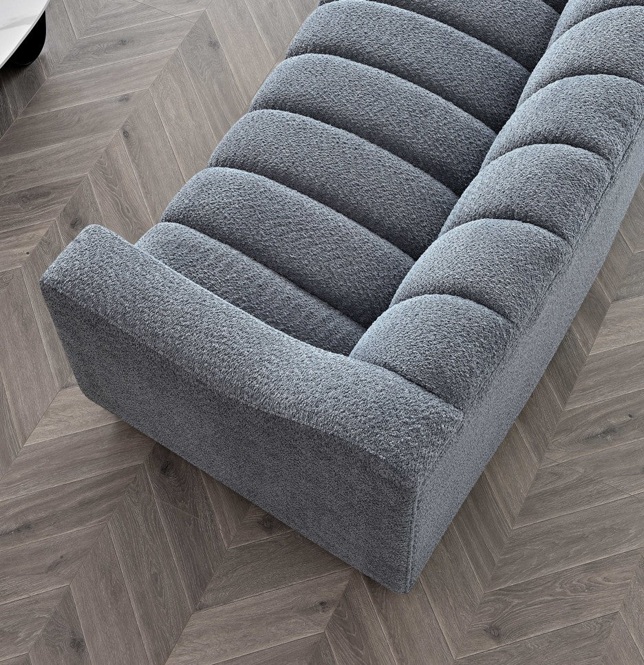 Arkfuture Astoria 3 Seater Sofa in Iron Boucle Fabric