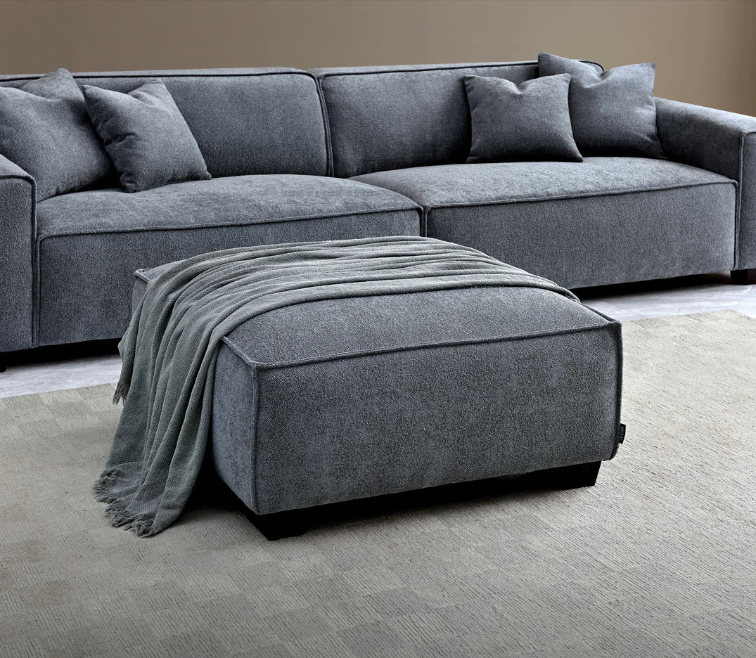 Arkfuture Dakota Corner Sofa Range in Charcoal Boucle