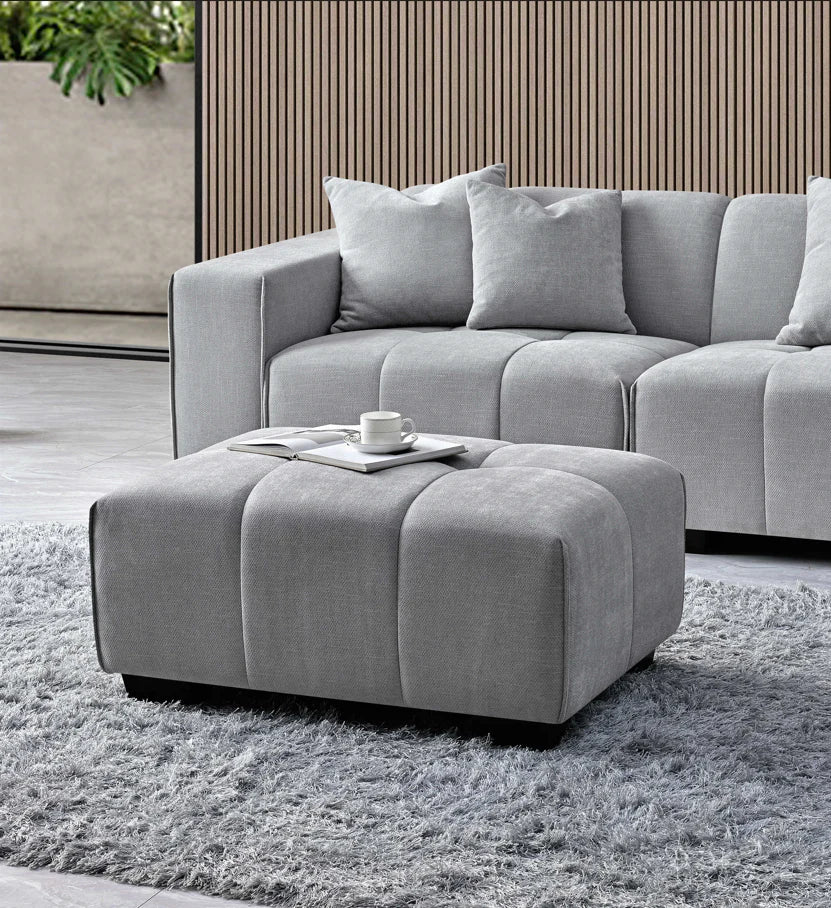 Arkfuture Leonard Right Hand Corner Sofa Group in Cloudy Grey Boucle