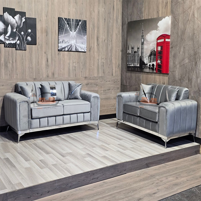 Benner Upholstered Sofa in Plush Velver