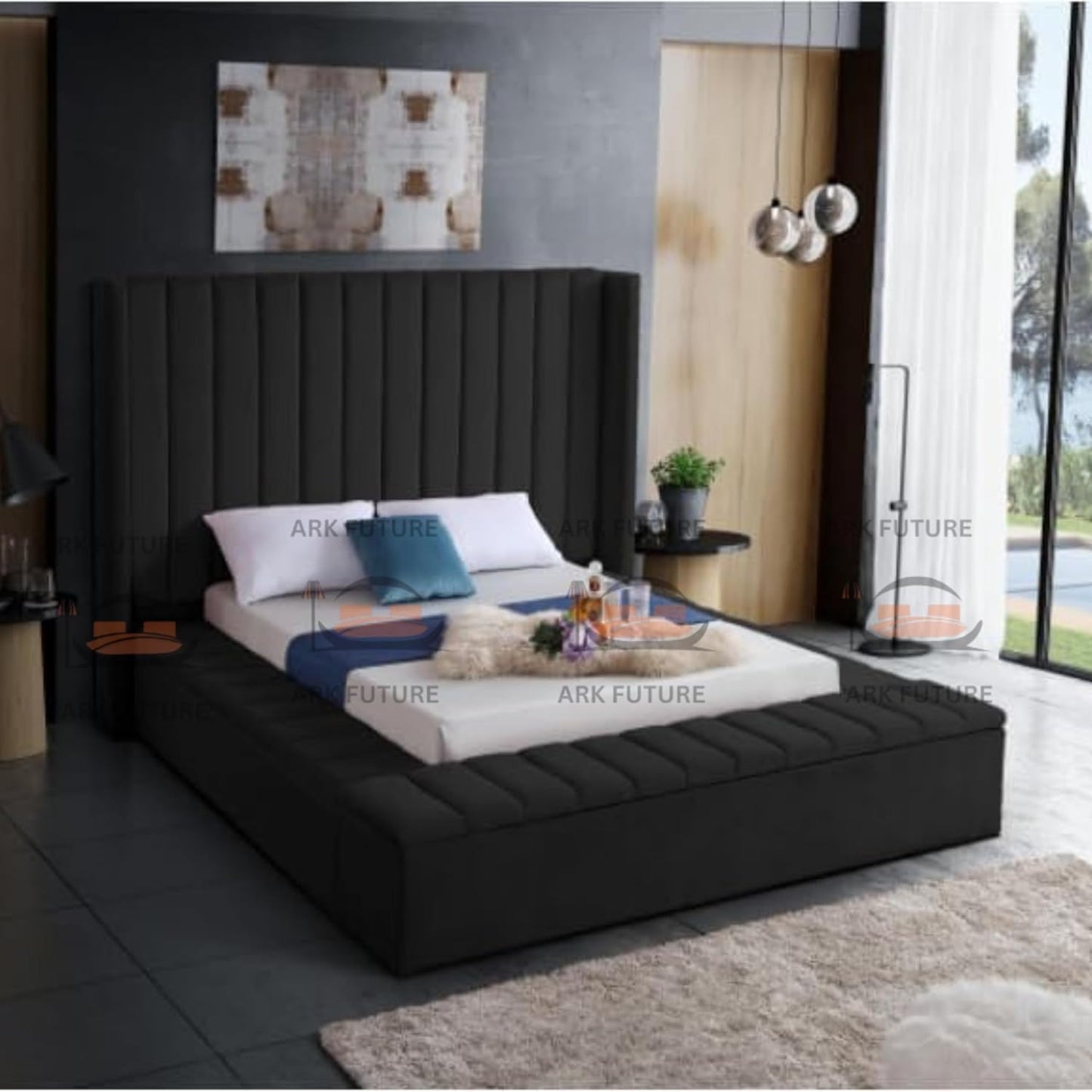 Ariana Luxury Modern Bed – Stylish Design, Sturdy Build, Comfortable Support