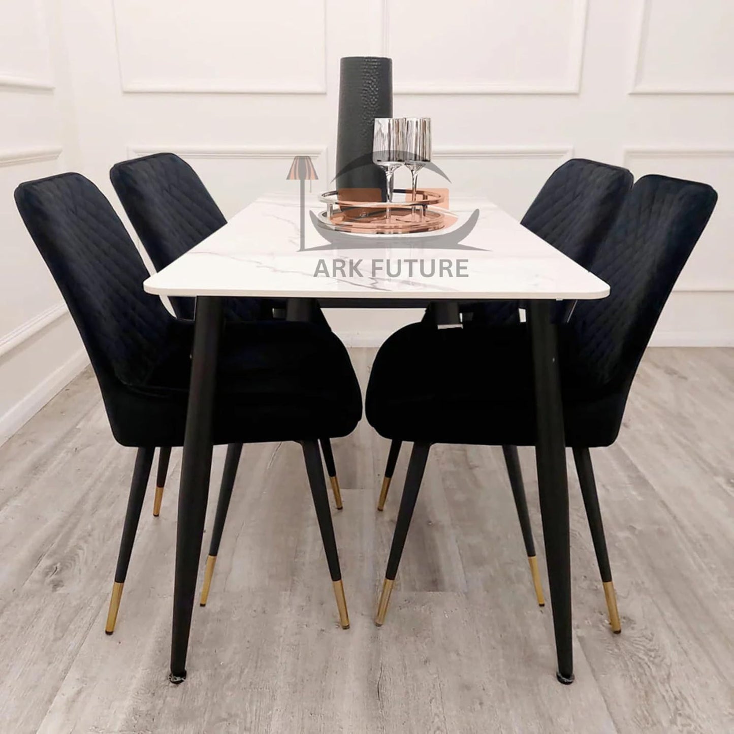 Titus 1.4m Dining Table โ Sintered Stone Top, Modern Design