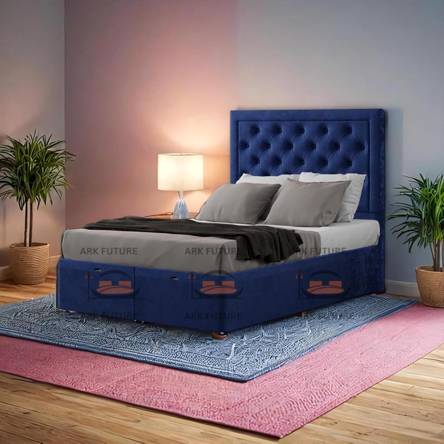 Ottoman Upholstered Storage Bed with Gas Lift – Modern & Durable