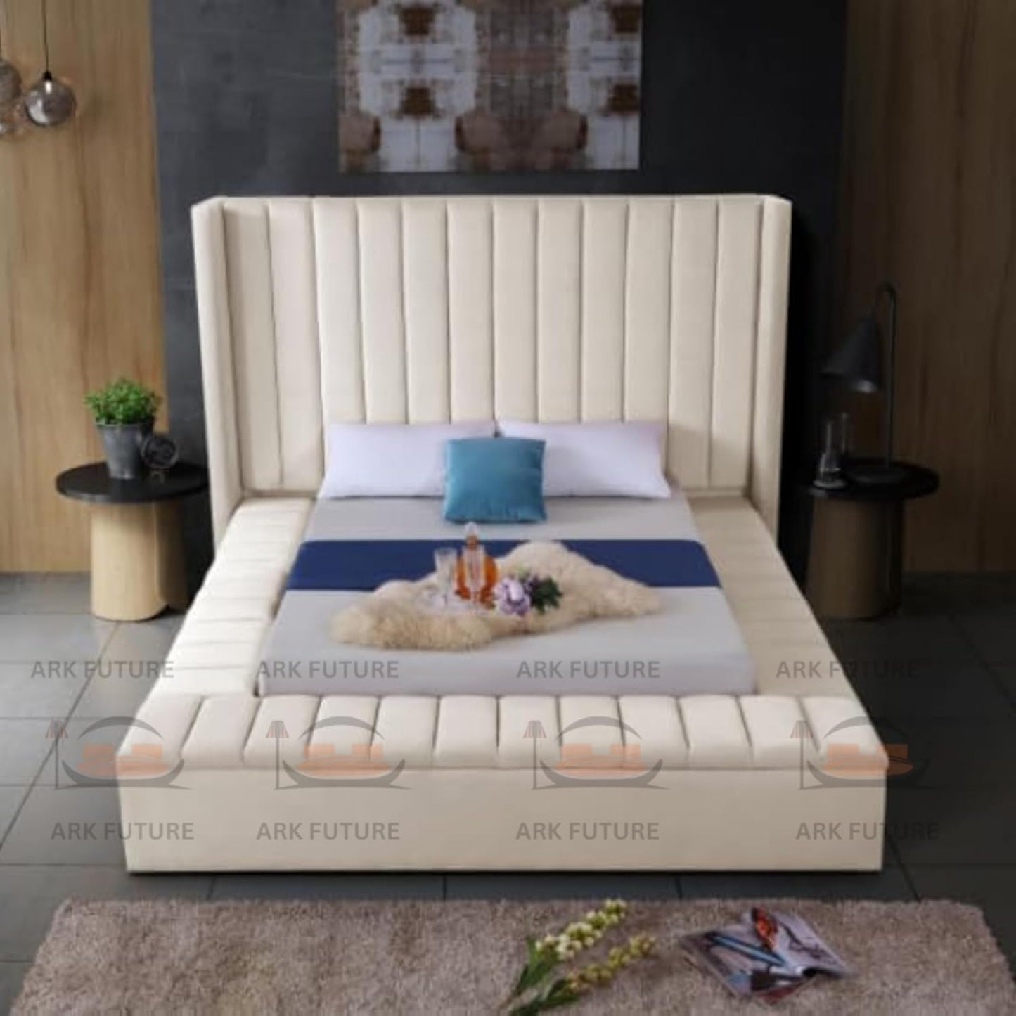 Ariana Luxury Modern Bed – Stylish Design, Sturdy Build, Comfortable Support