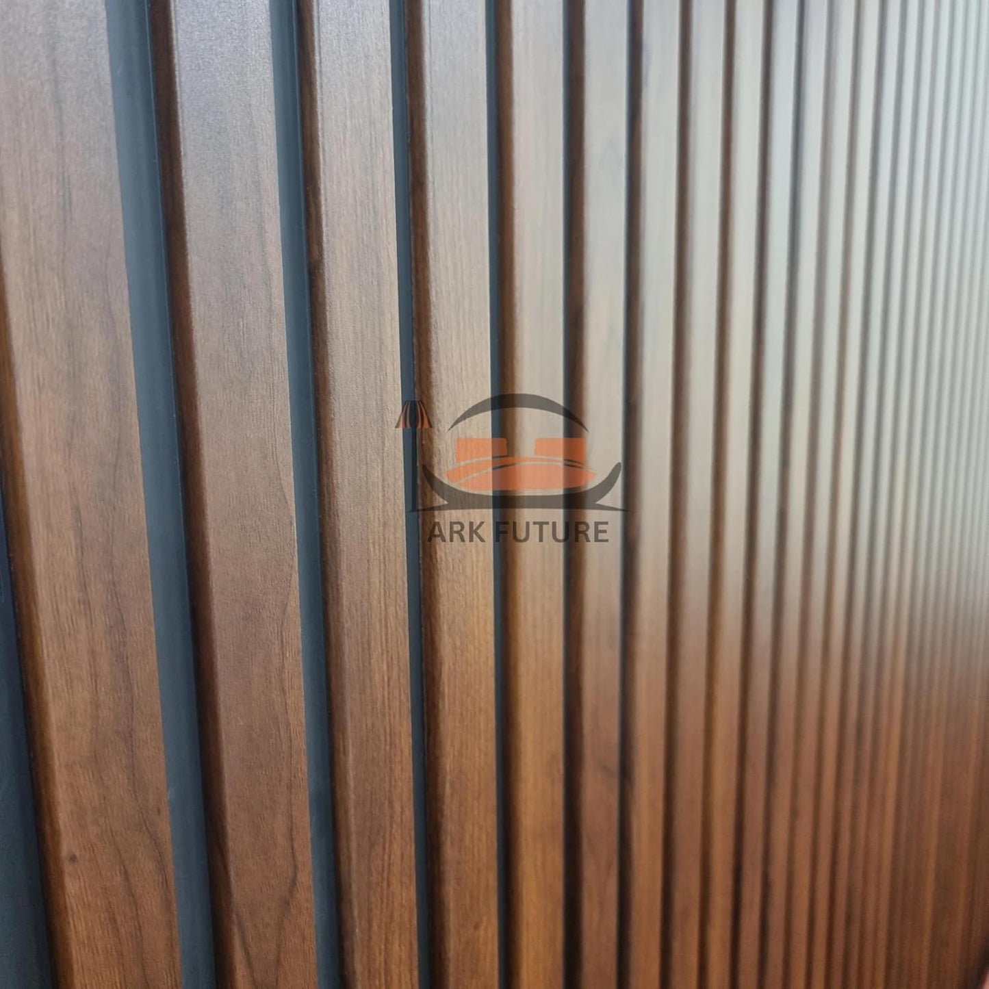 Wood Effect Slatted Acoustic Wall Panels – Set of 14