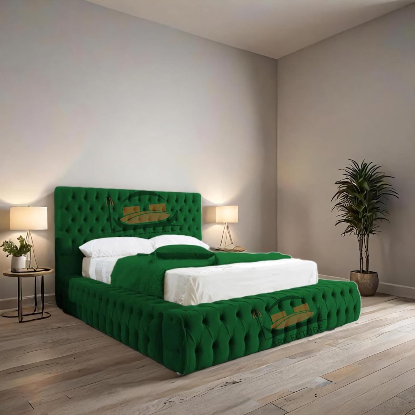 Celeste Upholstered Ottoman Bed Frame with Storage