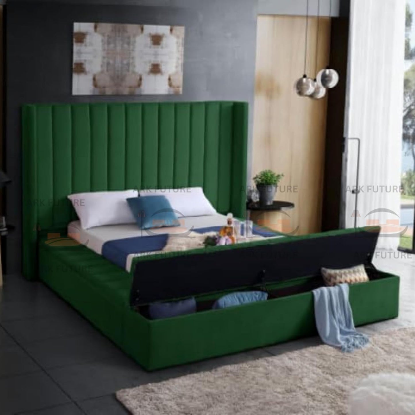 Ariana Luxury Modern Bed – Stylish Design, Sturdy Build, Comfortable Support