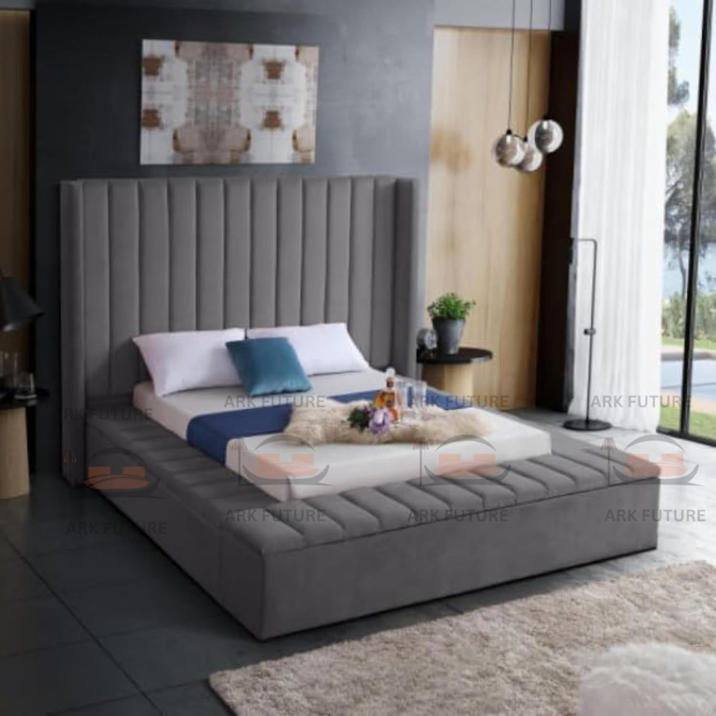 Ariana Luxury Modern Bed – Stylish Design, Sturdy Build, Comfortable Support