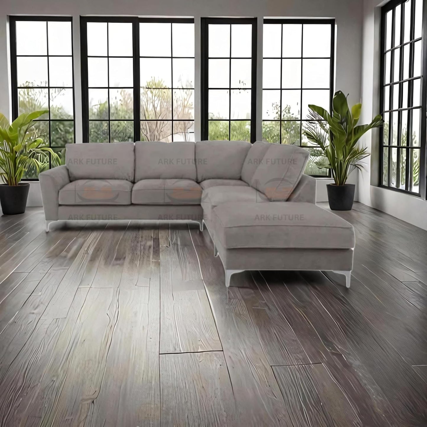 Sovereign Classic Fabric Corner Sofa – Modern L-Shaped Couch
