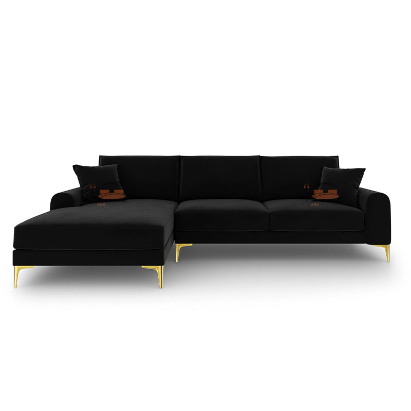 Endure L Shape Sofa in Plush Velvet in Right and Left Corner Options