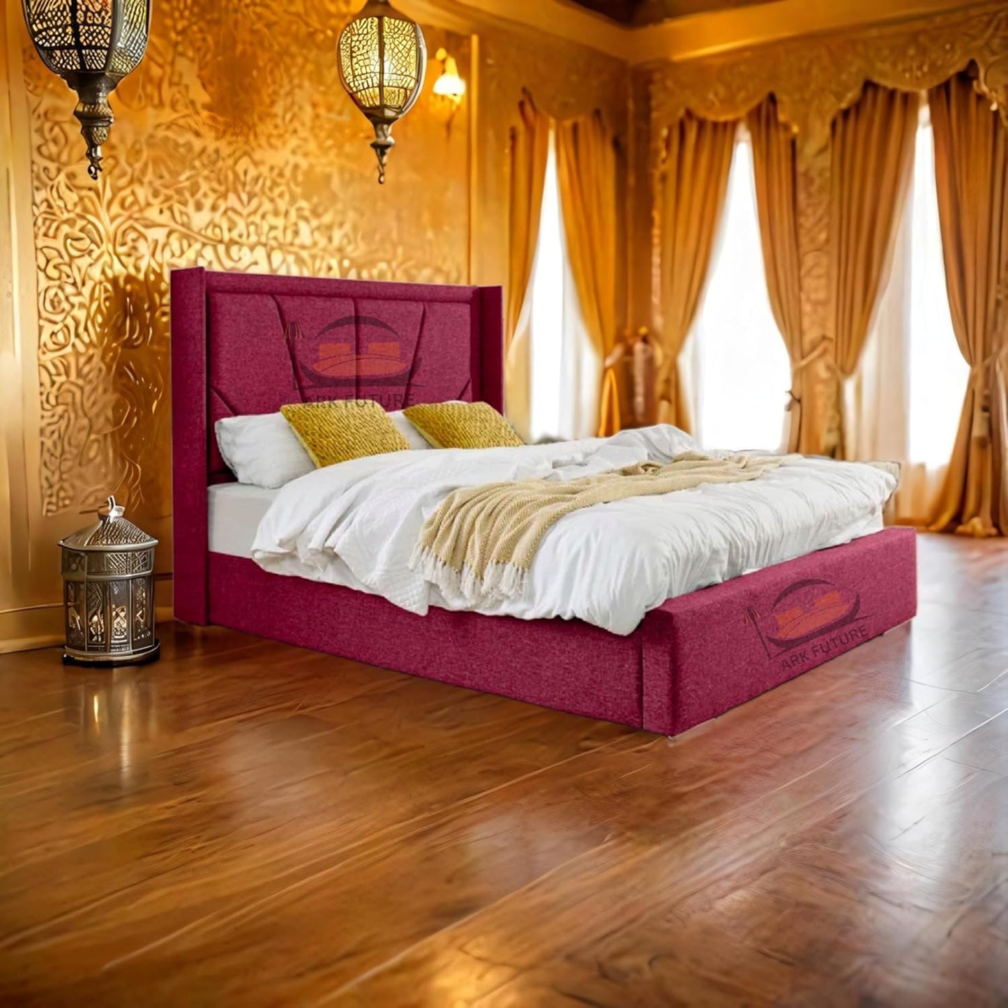 Eleganza Harry Upholstered Bed Frame – Chic, Minimalist Design