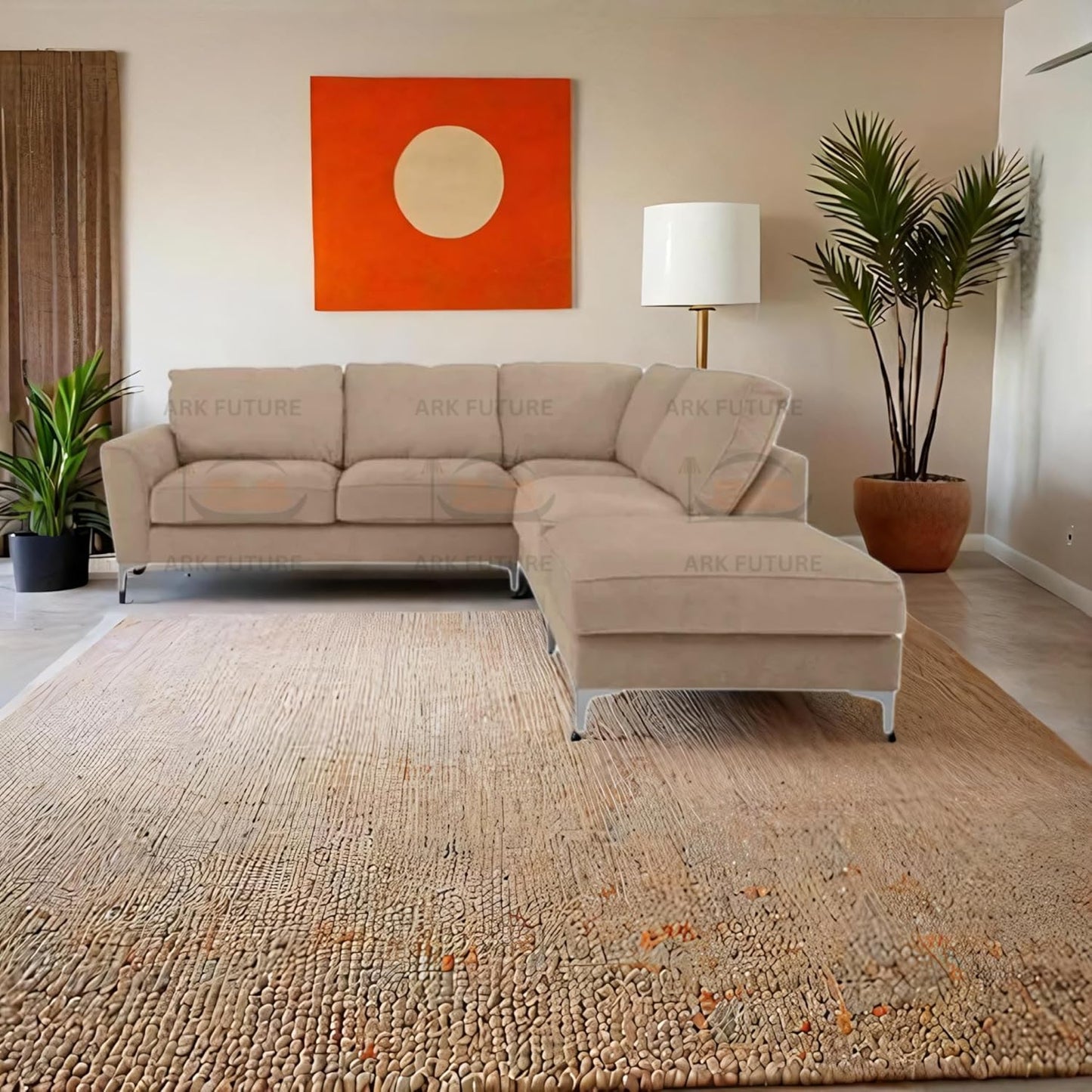 Sovereign Classic Fabric Corner Sofa – Modern L-Shaped Couch