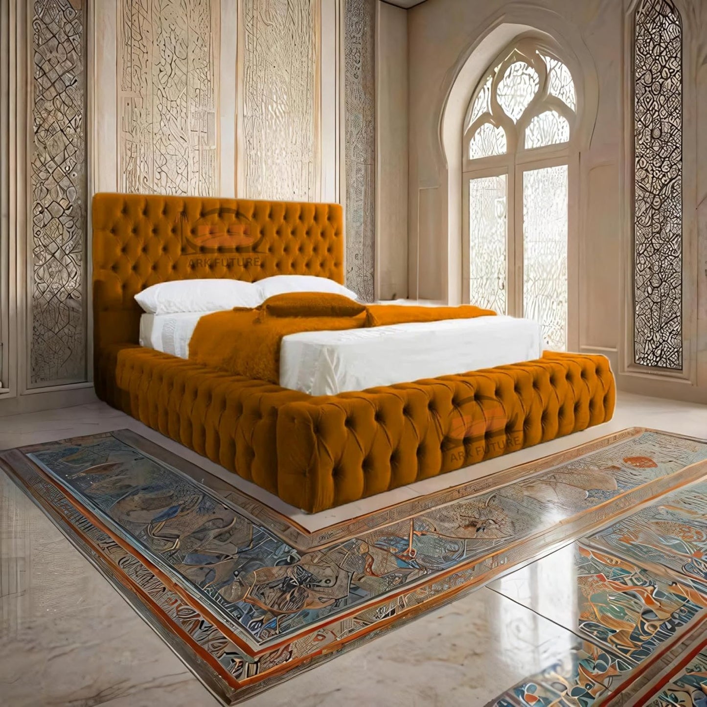 Celeste Upholstered Ottoman Bed Frame with Storage